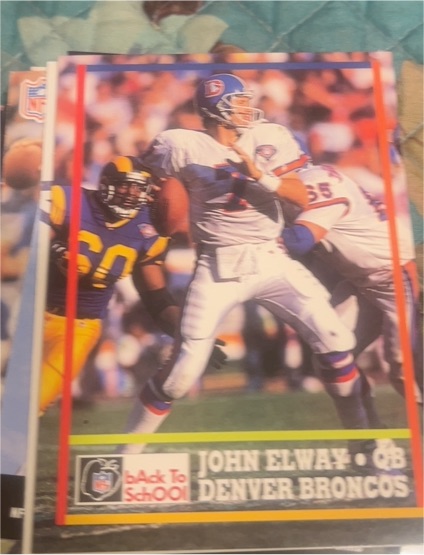 1995 NFL Properties Back to School #NNO John Elway — front