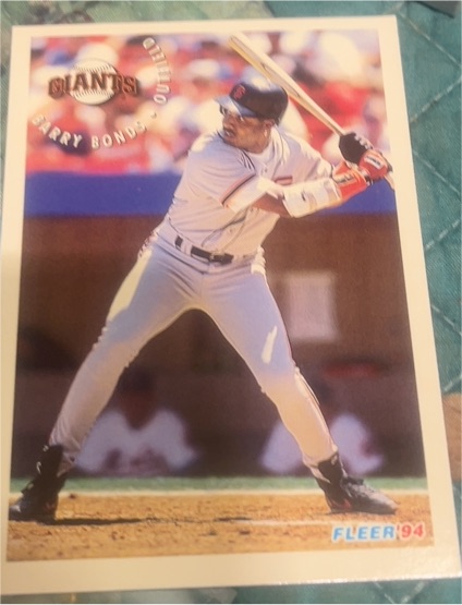 1994 Fleer Sunoco #5 Barry Bonds — front