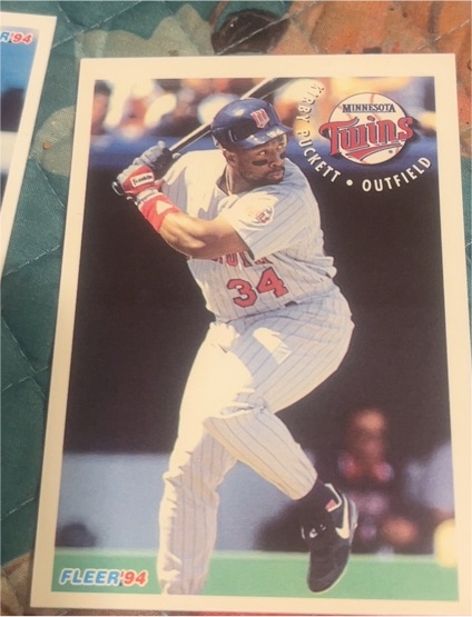1994 Fleer Sunoco #21 Kirby Puckett — front