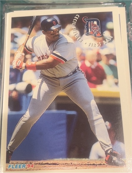 1994 Fleer Sunoco #10 Cecil Fielder — front