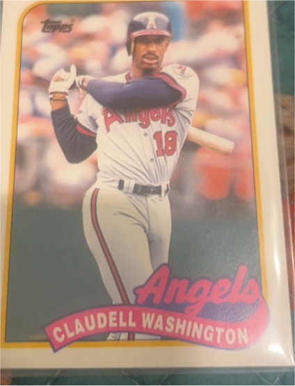 1989 Topps Traded #125T Claudell Washington — front