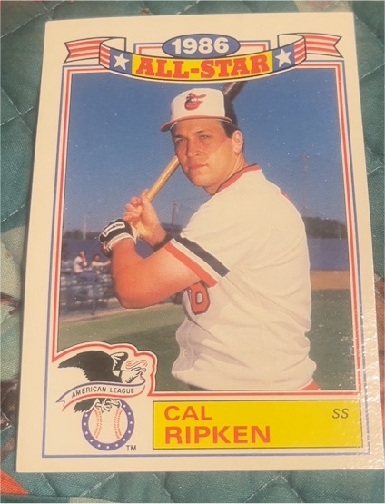1987 Topps Glossy All-Star #16 Cal Ripken Baltimore Orioles — front