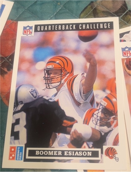 1991 Upper Deck Domino's Pizza Quarterback Challenge #4 Boomer Esiason — front