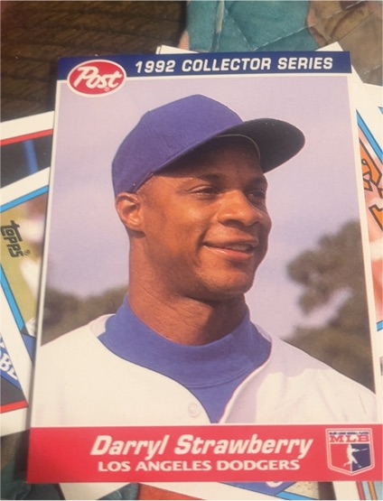 1992 Post #10 Darryl Strawberry — front