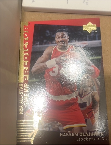 1993 Upper Deck NBA All-Star Game MVP Predictor Hakeem Olajuwon — front