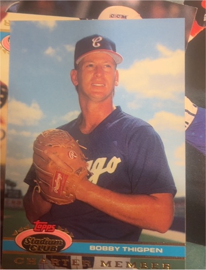 1991 Topps Stadium Club Charter Member #NNO Bobby Thigpen — front