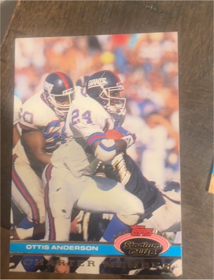 1991 Topps Stadium Club #490 Ottis Anderson — front