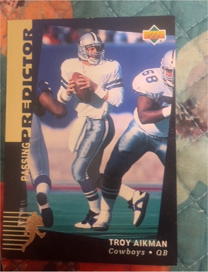 1994 Upper Deck #R1 Troy Aikman Passing Predictor — front