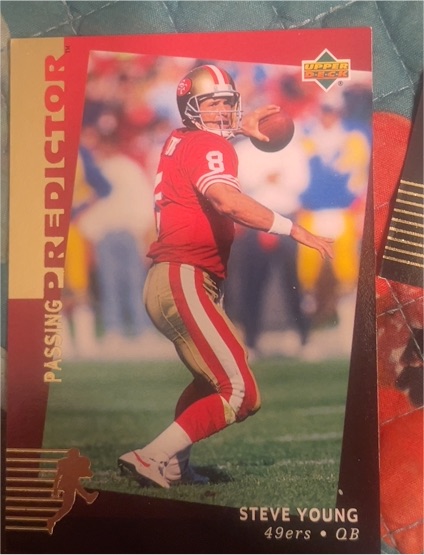 1994 Upper Deck #R2 Steve Young Passing Predictor — front
