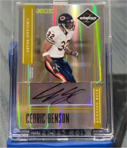 2006 Leaf Limited Monikers # Cedric Benson — front