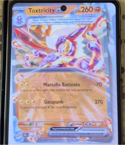 2022 Pokémon SV04 Paradox Rift #100 Toxtricity EX — front