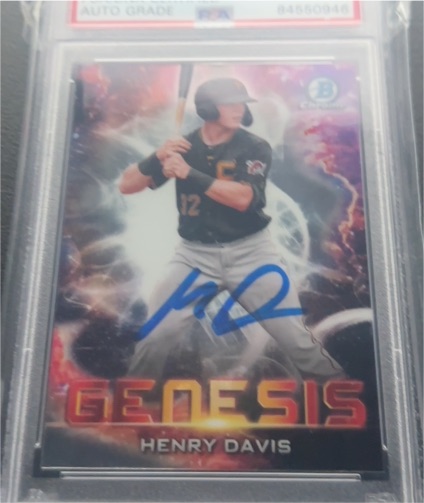 2021 Bowman Chrome Draft Genesis #GNS-1 Henry Davis — front
