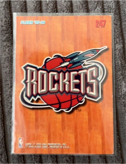 1995-96 Fleer #247 Houston Rockets Logo — front