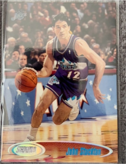 1998-99 Topps Stadium Club #55 John Stockton — front