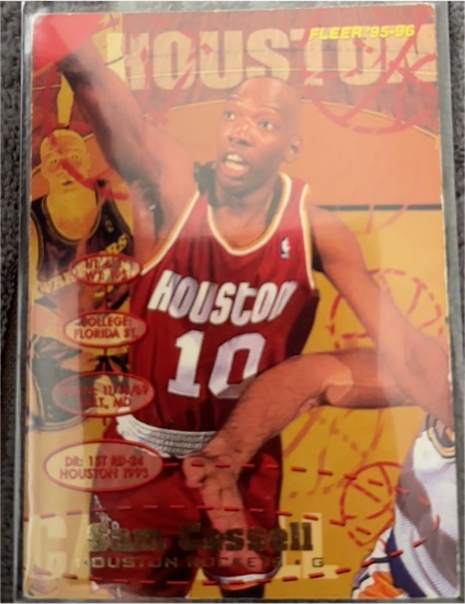 1995-96 Fleer #65 Sam Cassell — front