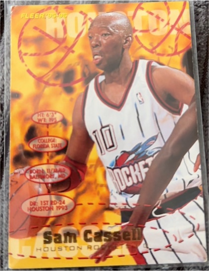 1995-96 Fleer #220 Sam Cassell — front