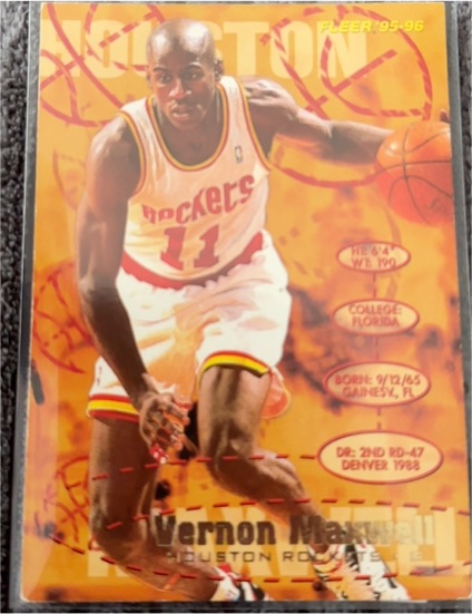 1995-96 Fleer #70 Vernon Maxwell — front