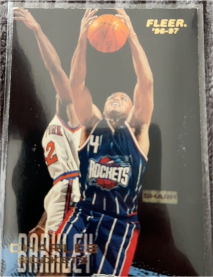 1996-97 Fleer #190 Charles Barkley Houston Rockets — front