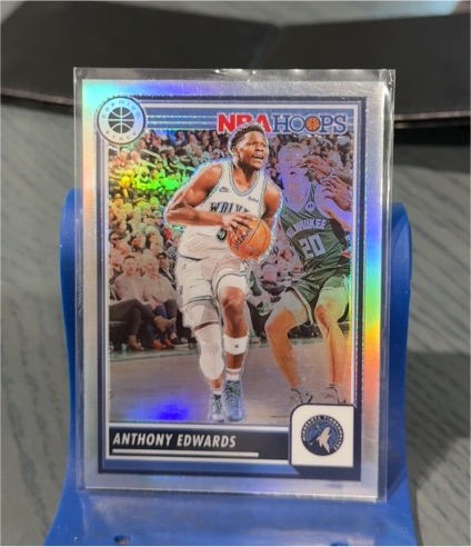 2023-24 Panini NBA Hoops Premium Stock #87 Anthony Edwards — front