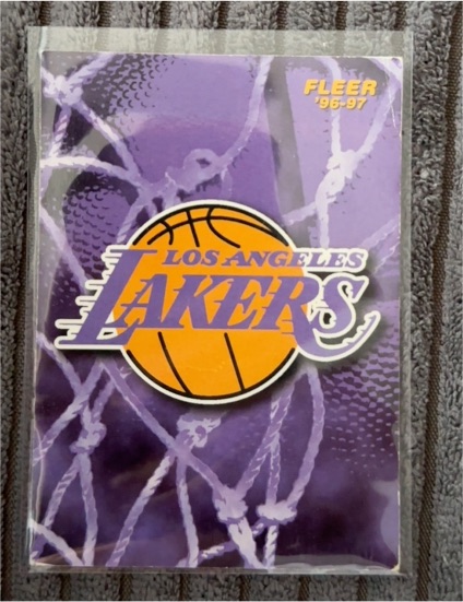 1996 Fleer #163 Los Angeles Lakers — front