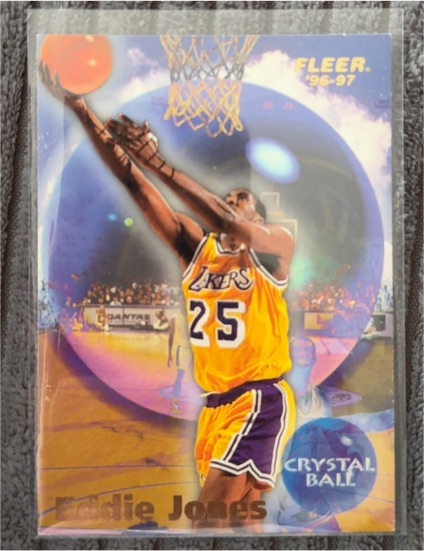 1996-97 Fleer #271 Eddie Jones Crystal Ball — front