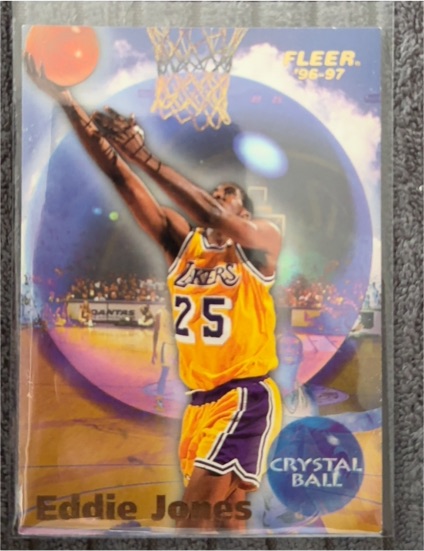 1996-97 Fleer #271 Eddie Jones Crystal Ball — front