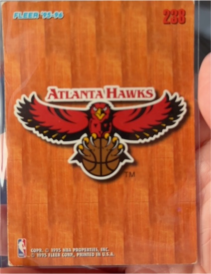 1995-96 Fleer #238 Atlanta Hawks — front