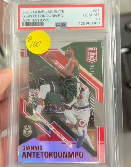 2020 Donruss Elite #25 Giannis Antetokounmpo Aspirations — front