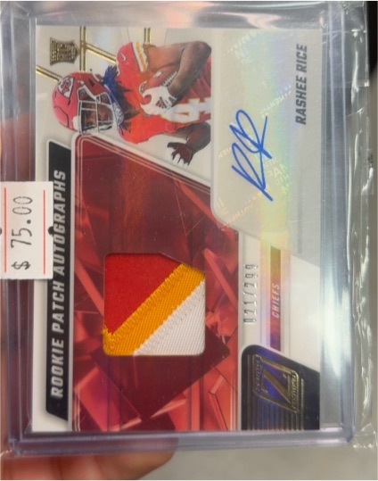 2023 Panini Zenith #229 Rashee Rice Rookie Patch Autographs — front