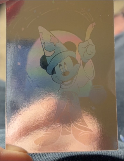 1991 Impel Disney Sorcerer Mickey Mouse Fantasia Double-Sided Hologram Card — front