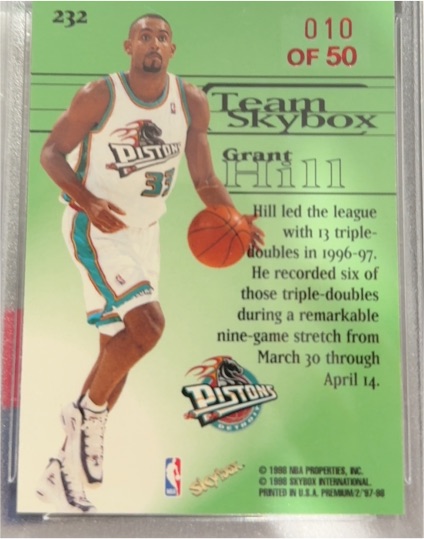 1997-98 SkyBox Premium #232 Grant Hill — front