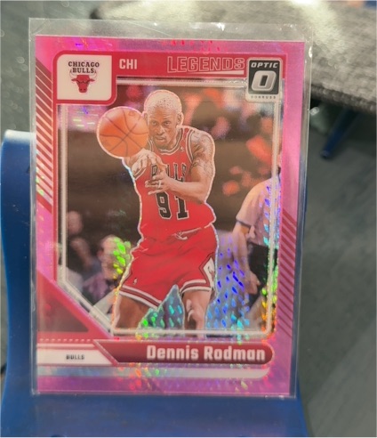 2024-25 Donruss Optic #241 Dennis Rodman Legends Pink Velocity — front