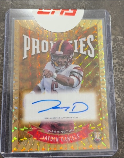 2024 Topps Finest Prodigies #P-JD Jayden Daniels — front