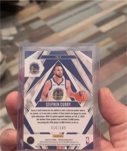 2023-24 Panini Phoenix Paragon #2 Stephen Curry — front