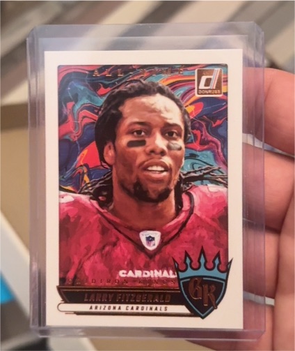 2025 Panini Donruss #ATGK-LFD Larry Fitzgerald All-Time Gridiron Kings — front