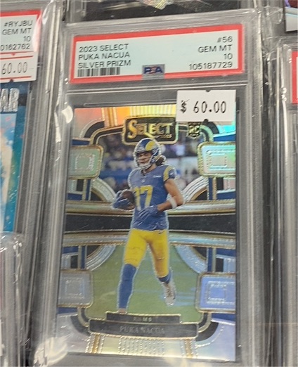 2023 Panini Select #56 Puka Nacua Silver Prizm — front