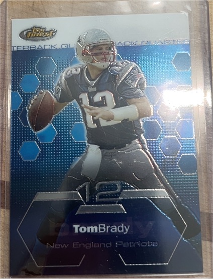 2003 Topps Finest #12 Tom Brady — front