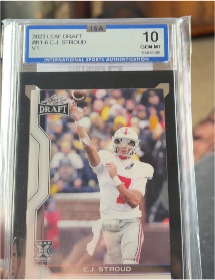 2023 Leaf Draft #B1-6 C.J. Stroud — front