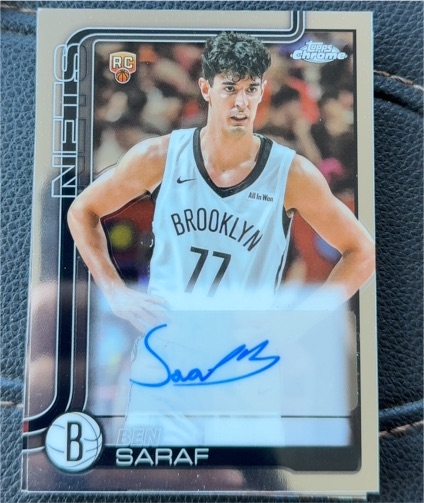 2025-26 Topps Chrome #TCAR-BS Ben Saraf — front