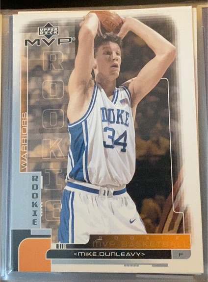 2002-03 Upper Deck MVP #214 Mike Dunleavy Jr. — front