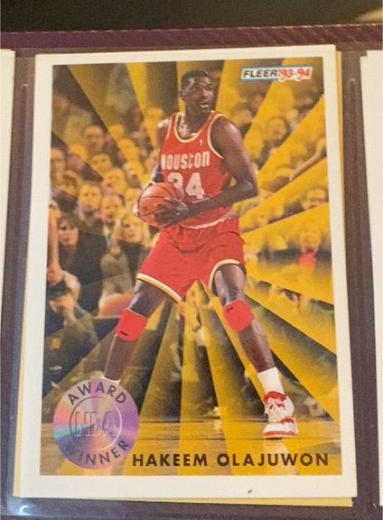 1993-94 Fleer #230 Hakeem Olajuwon — front