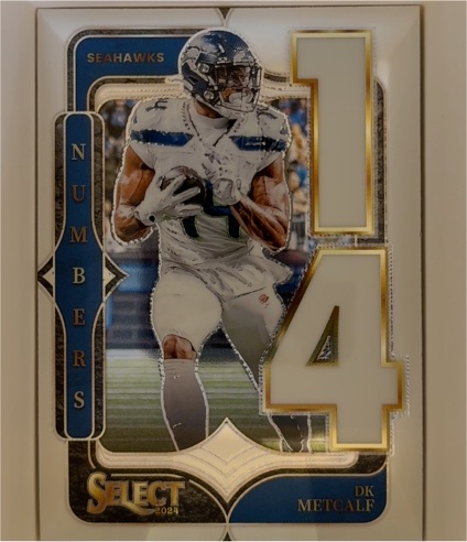 2024 Panini Select #24 DK Metcalf Select Numbers — front