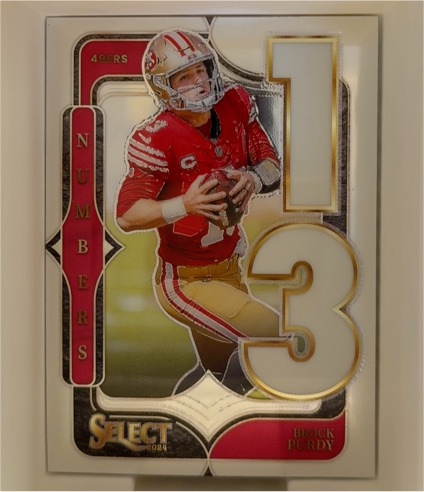 2024 Panini Select #13 Brock Purdy Numbers — front