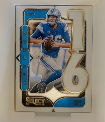 2024 Panini Select #7 Jared Goff Numbers — front