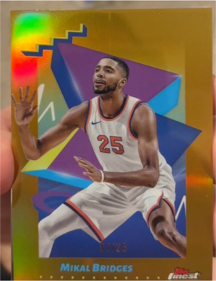 2024-25 Topps Finest #162 Mikal Bridges — front
