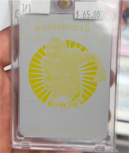 Boombastic Eclectic 1/1 Football Card — front