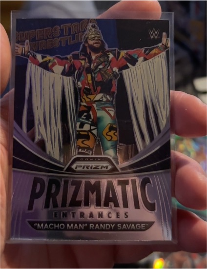 2023 Panini Prizm WWE Prizmatic Entrances #8 Macho Man Randy Savage — front