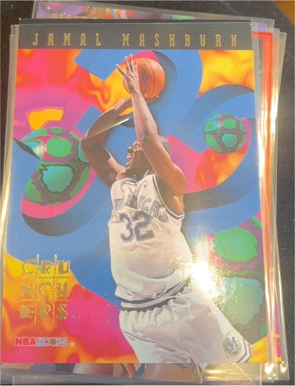 1995-96 NBA Hoops # Crunchers Jamal Mashburn #8 — front