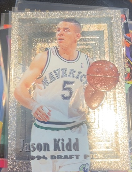 1994-95 Topps Embossed #102 Jason Kidd Rookie — front