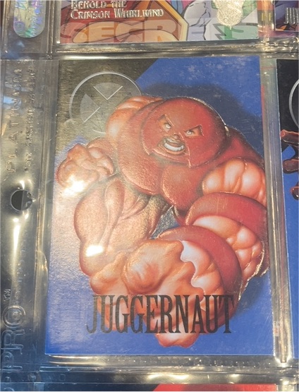 1996 Fleer Marvel Vision #42 Juggernaut — front